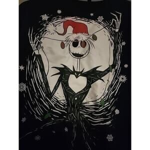 Disney Nightmare Before Christmas Sweatshirt Men Small Jack Skellington A98